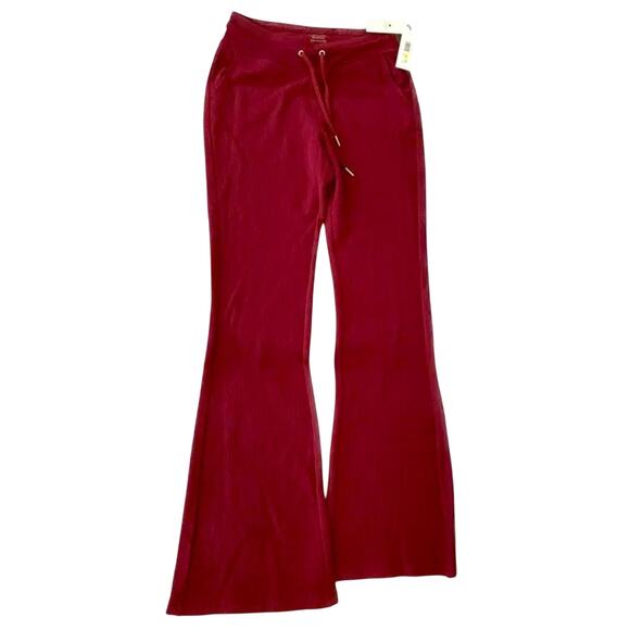 CALVIN KLEIN Performance Waffle Knit High Waist Flare Pants Size XL New MSRP $60 - Picture 1 of 11